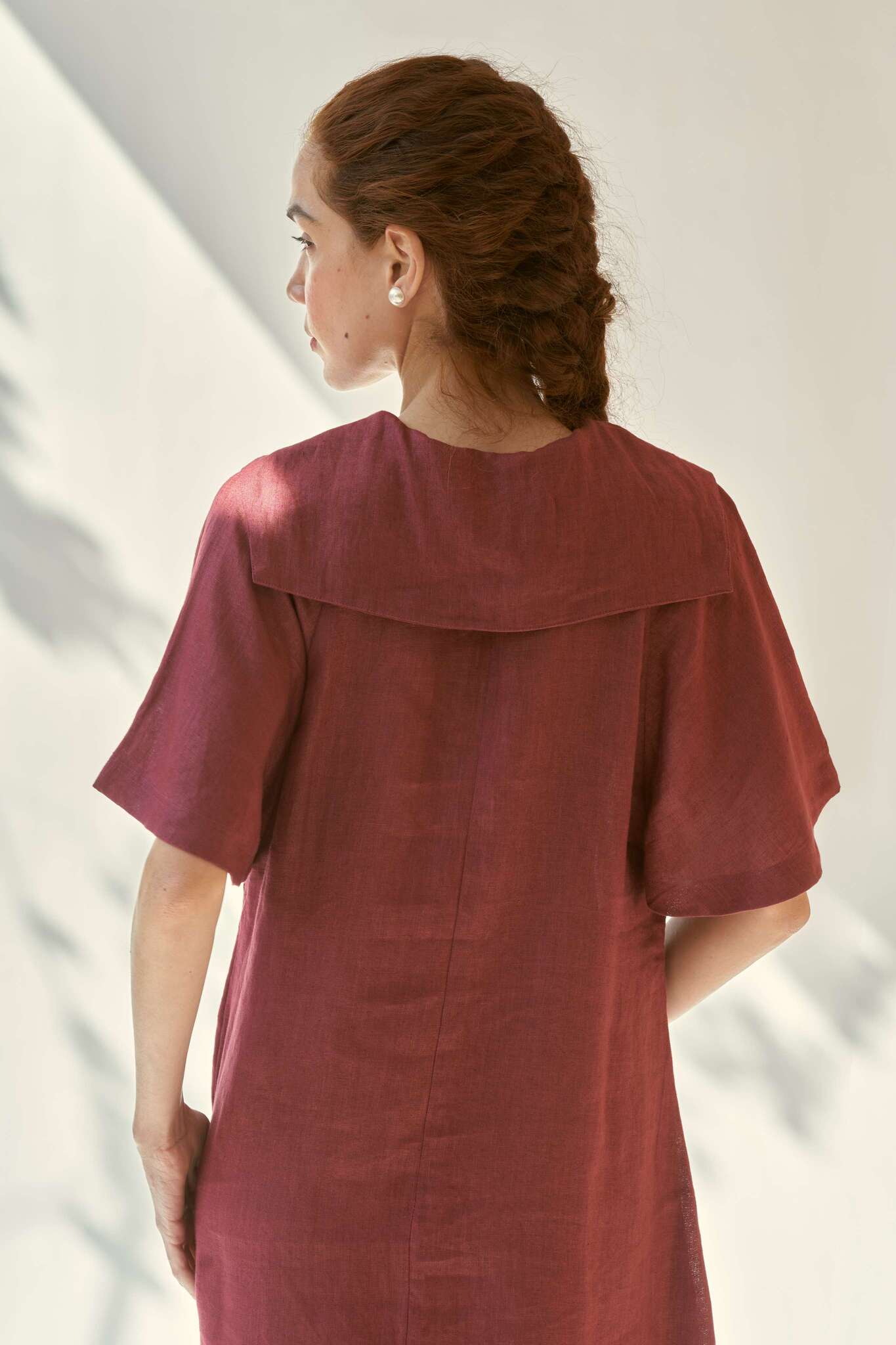 Anytime Dress - Burgundy - CiceroniDressesPaeony