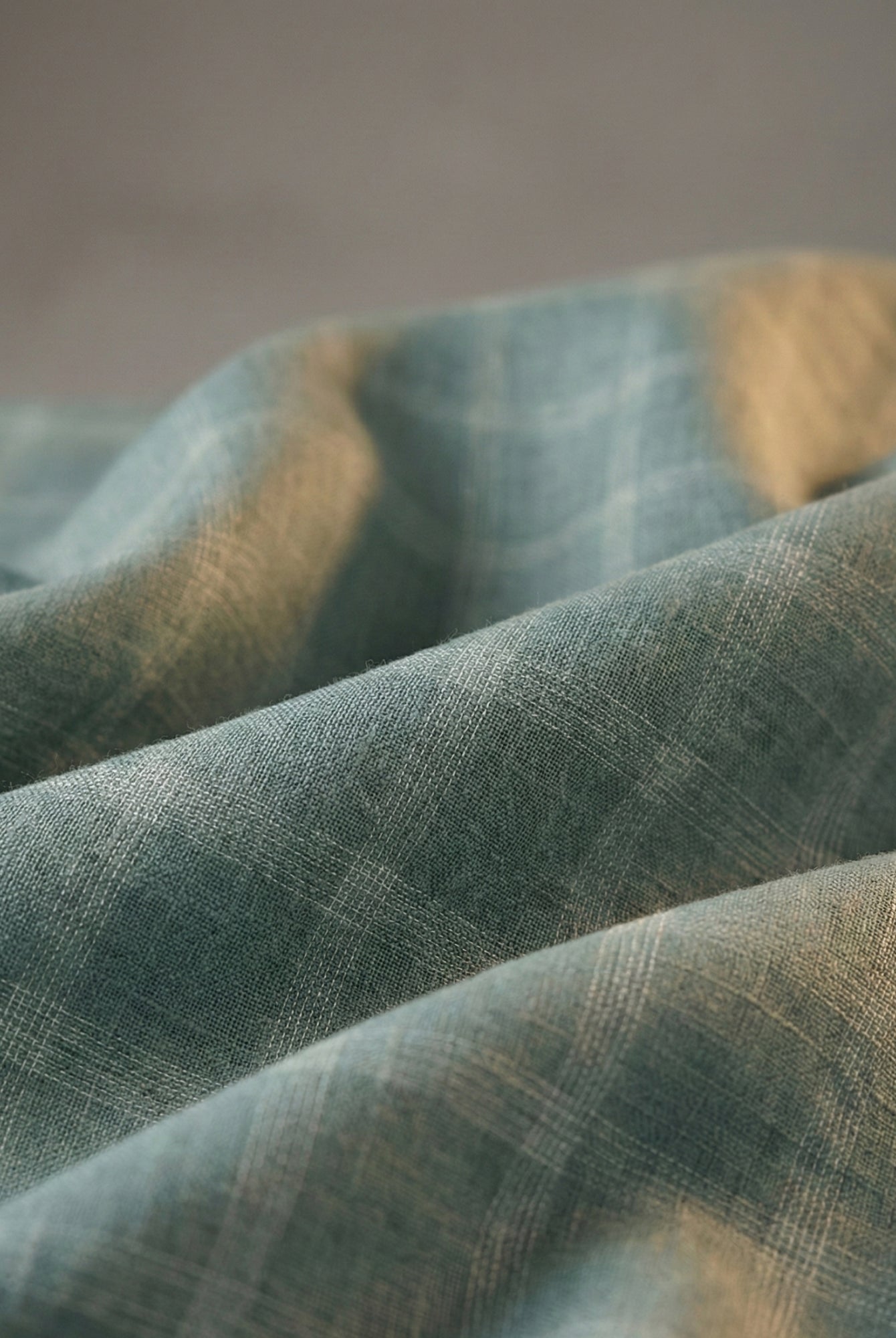 Aqua Sage 100% Pure Linen Checks Shirt - CiceroniMen Shirtsbhrāta