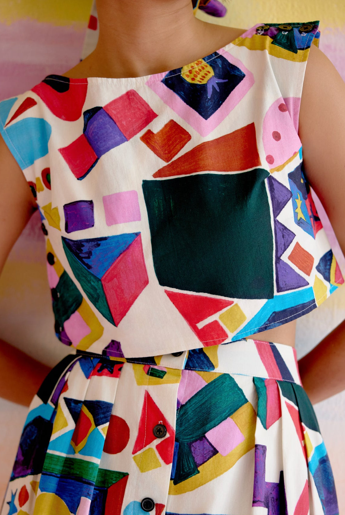 Art Co - ord Set in Arcade Print - CiceroniSkirt SetHappi Space