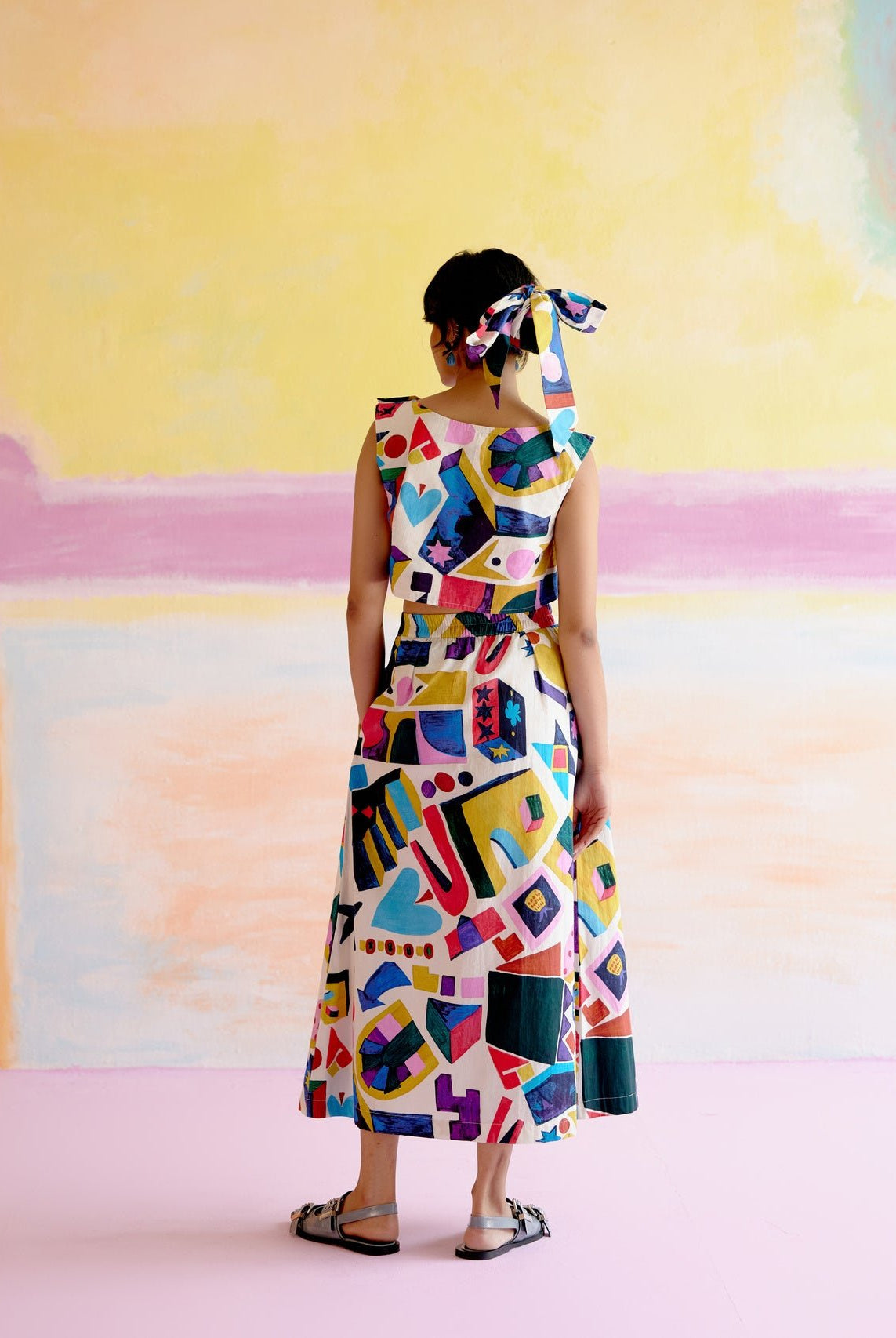 Art Co - ord Set in Arcade Print - CiceroniSkirt SetHappi Space