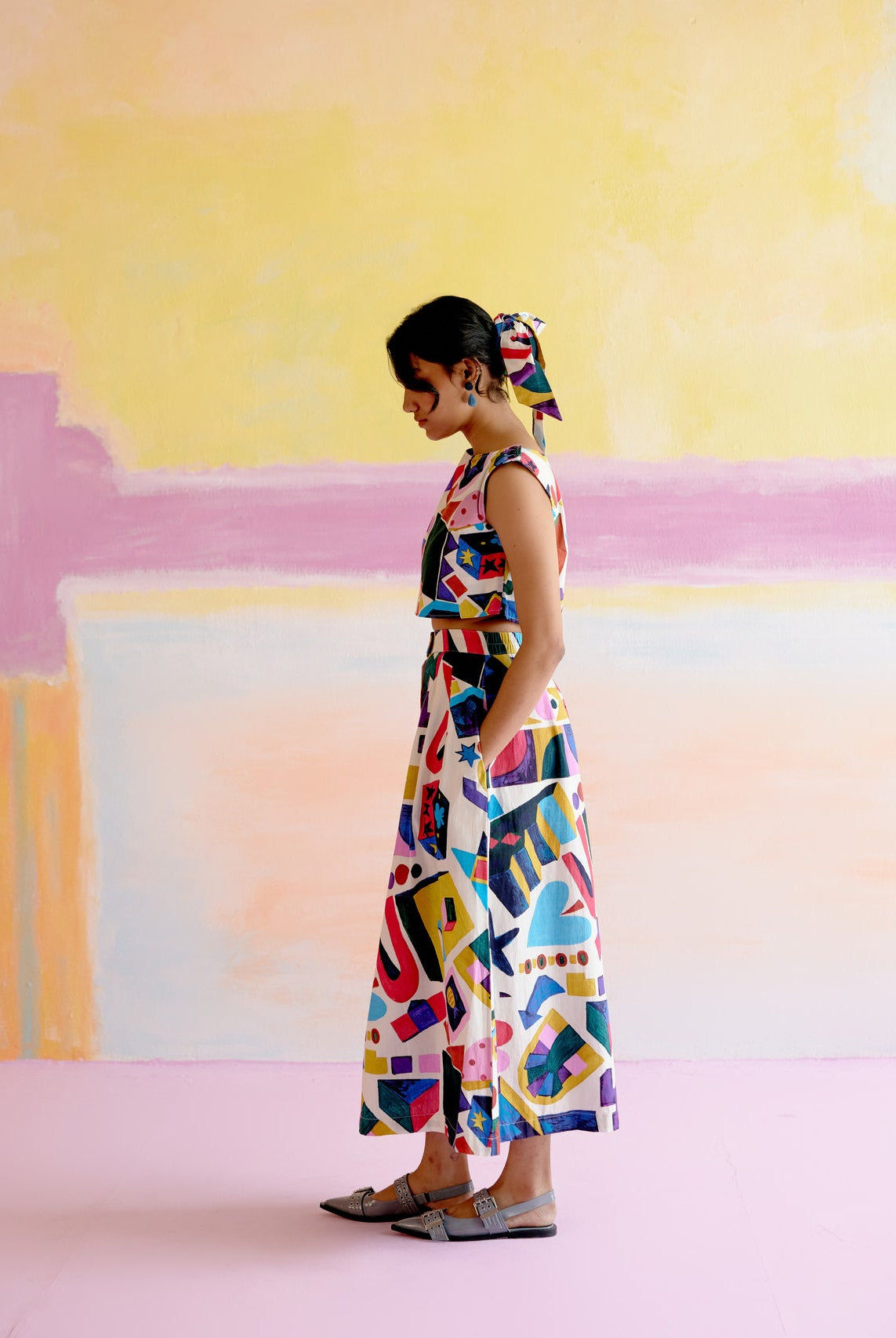 Art Co - ord Set in Arcade Print - CiceroniSkirt SetHappi Space