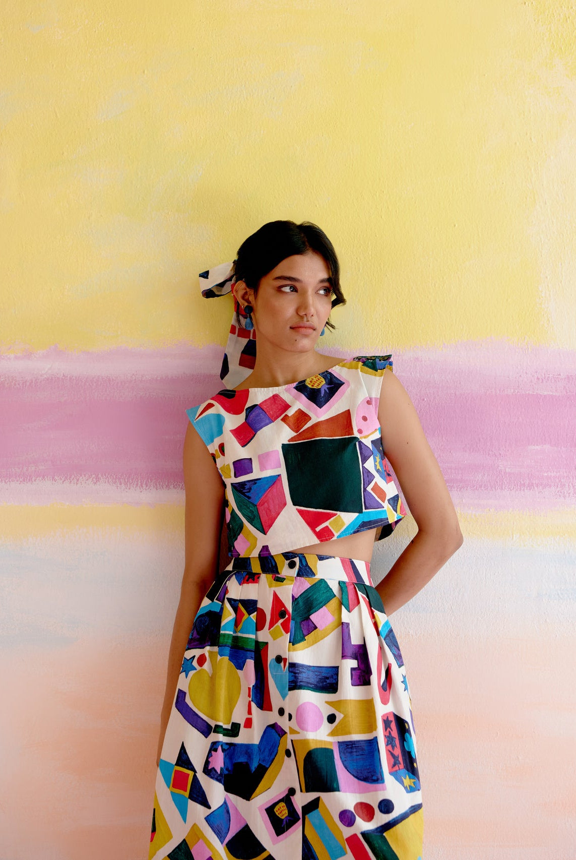 Art Co - ord Set in Arcade Print - CiceroniSkirt SetHappi Space