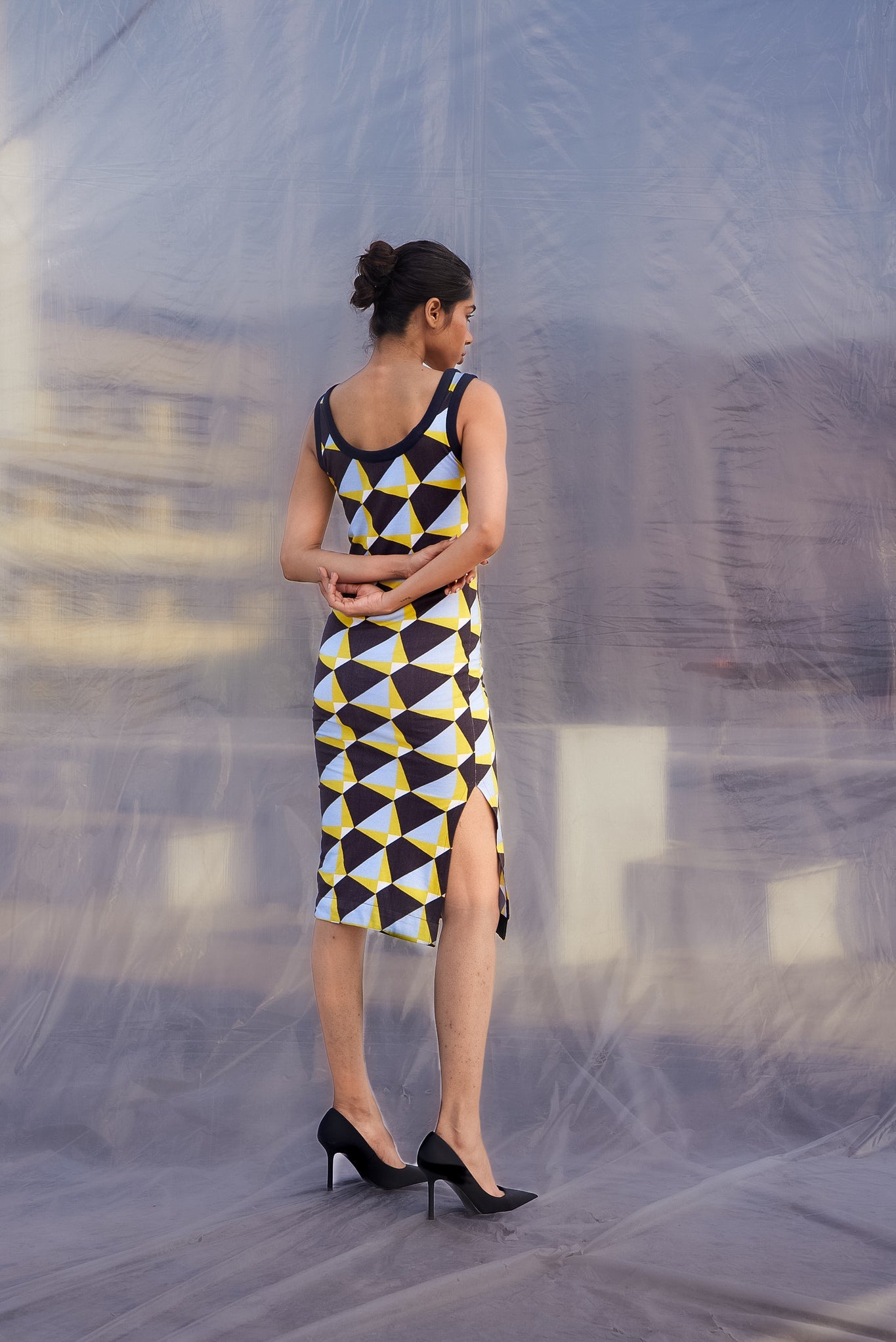 Art Deco Jersey Dress - CiceronidressesBENNCH