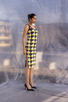 Art Deco Jersey Dress - CiceronidressesBENNCH