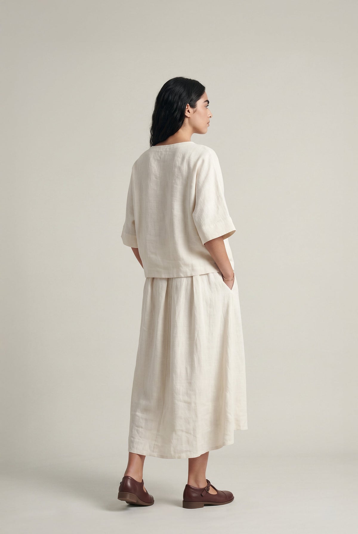 As of Now Set - Ivory - CiceroniSkirt SetPaeony