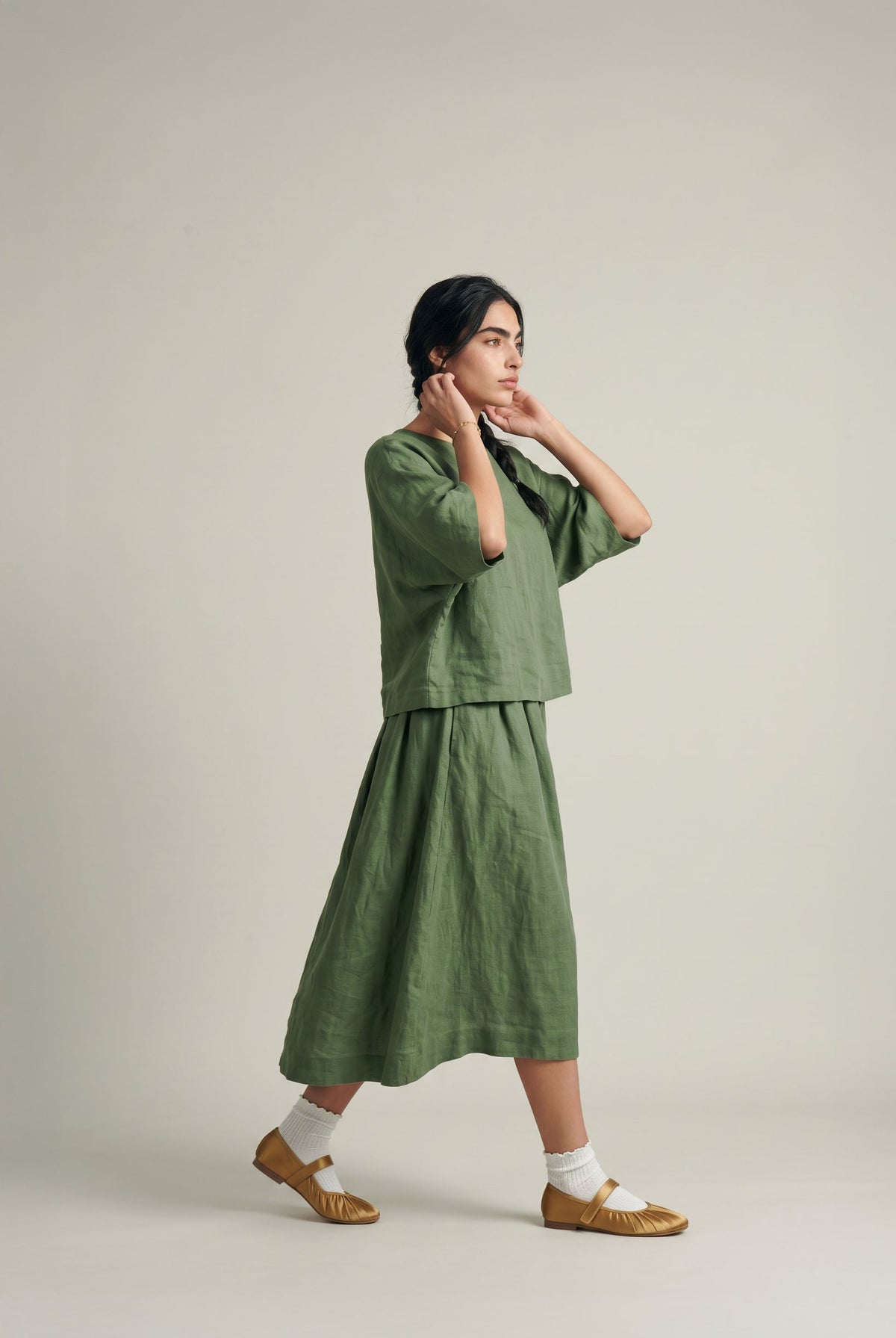 As of Now Set - Sage Green - CiceroniSkirt SetPaeony