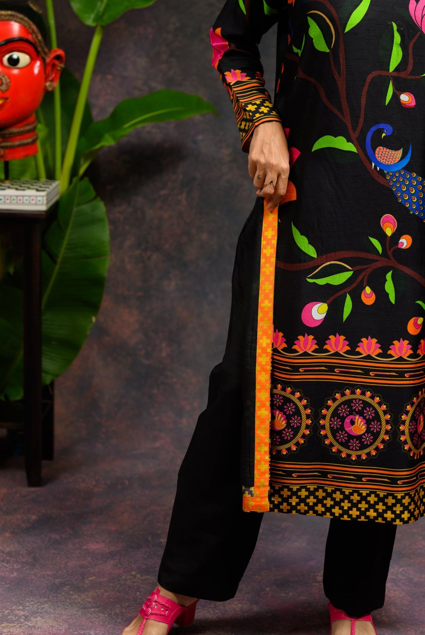 Asawali Black Kurta Set - CiceroniKurta SetsPrachi Kamat