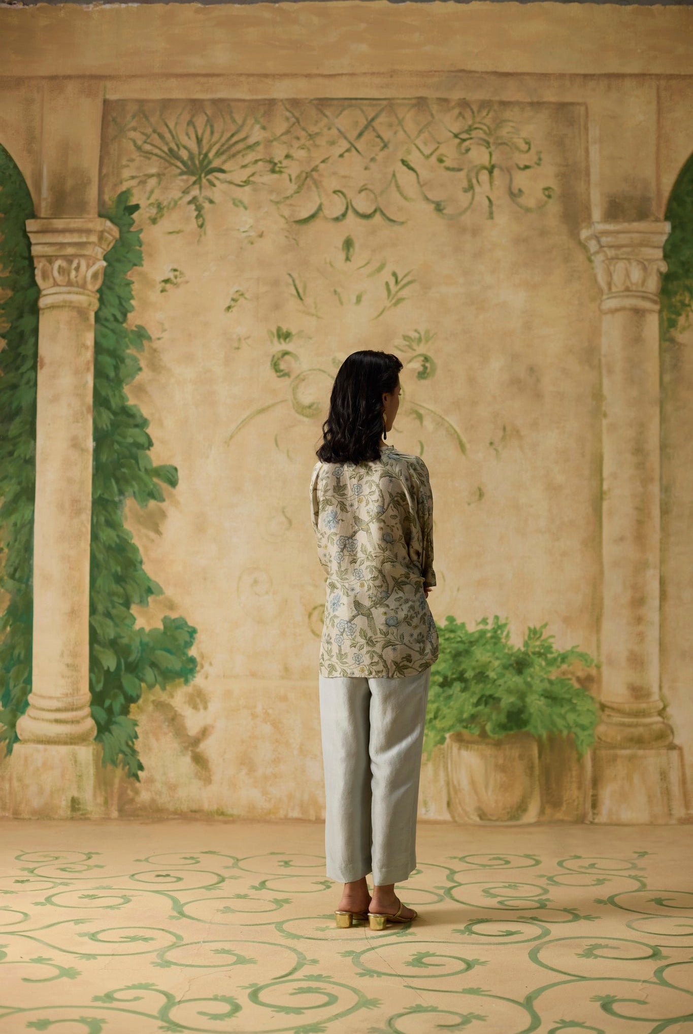 Ashen Co - ord Set - Grey and Light Blue - CiceroniCo - ord SetKhyati Rughani