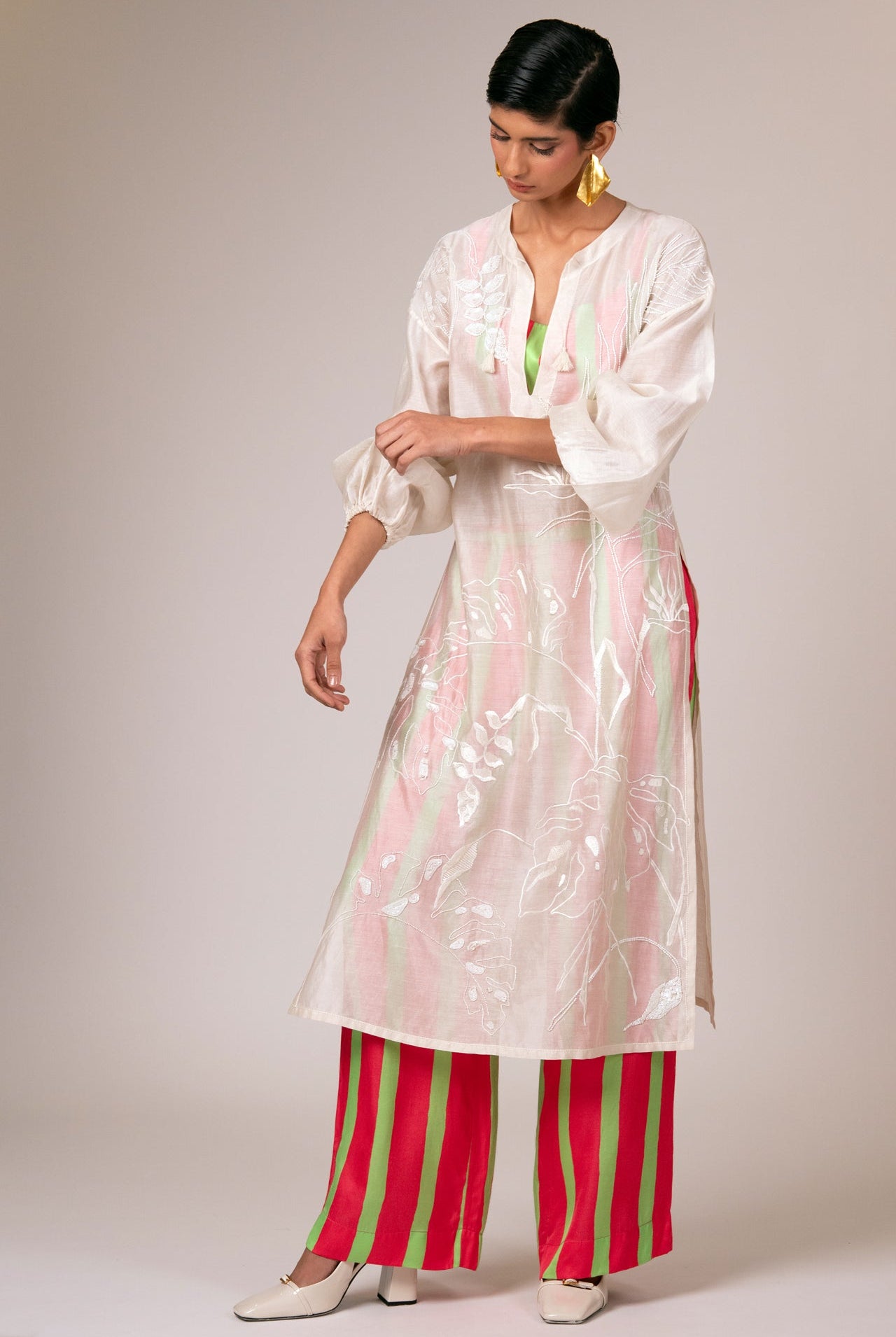 Astra - Sheer Kaftan, Bustier & Pants - CiceroniCo-ord SetMadder Much