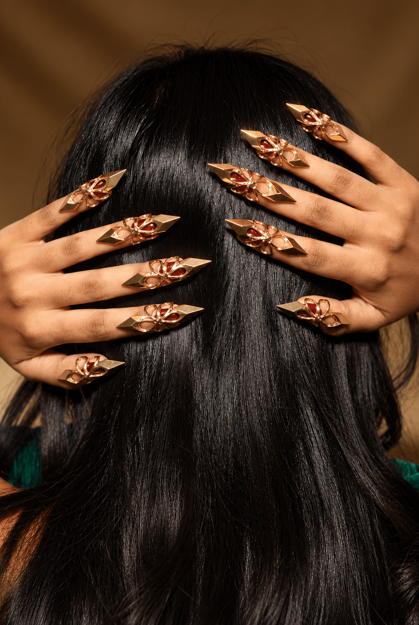 Aurelia Bloom Nail Ring - CiceroniNail RingKalon Art Jewellery