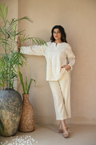 Ava Tunic - Natural White - CiceroniTopsRang by Rajvi
