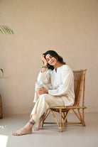 Ava Tunic - Natural White - CiceroniTopsRang by Rajvi