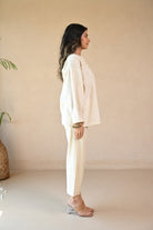Ava Tunic - Natural White - CiceroniTopsRang by Rajvi