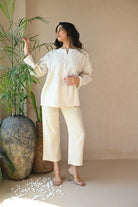 Ava Tunic - Natural White - CiceroniTopsRang by Rajvi