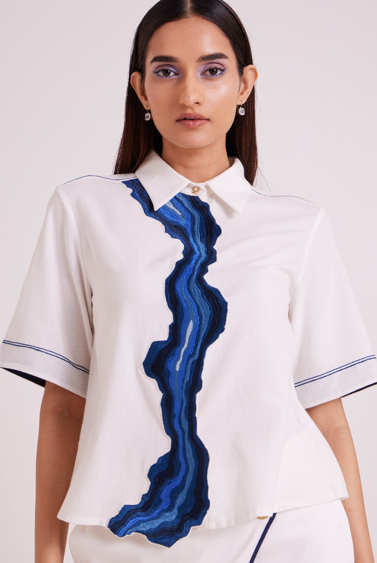 Avisa - Blue Current Co-ord Set - CiceroniCo-ord SetMadder Much