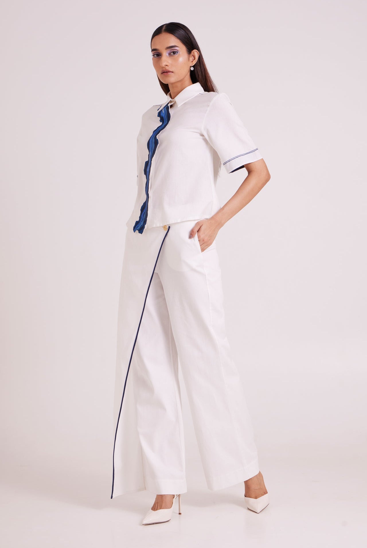 Avisa - Blue Current Co-ord Set - CiceroniCo-ord SetMadder Much