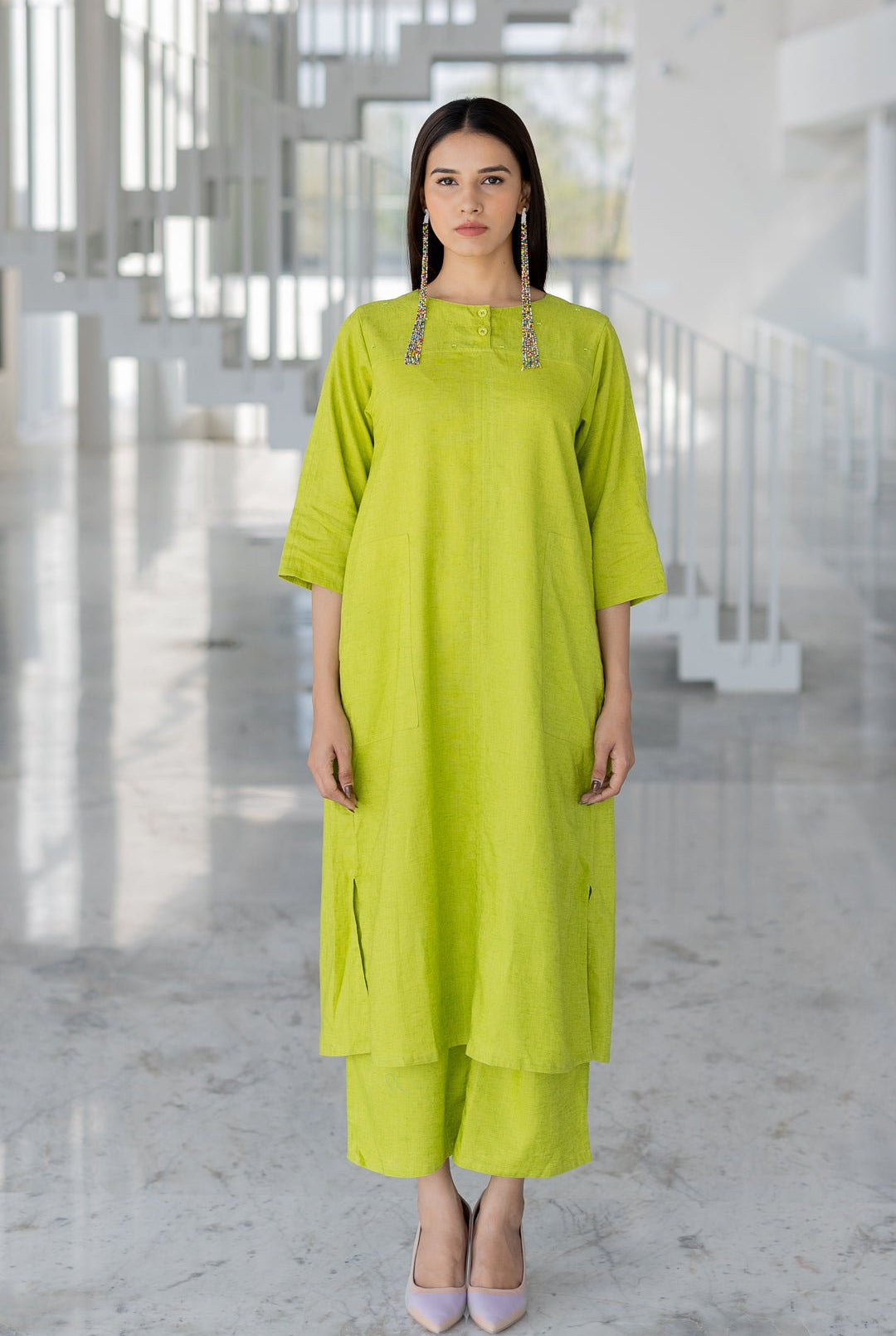 Avocado Green Kurta Set - CiceroniKurta Set, Everyday WearSilai Studio