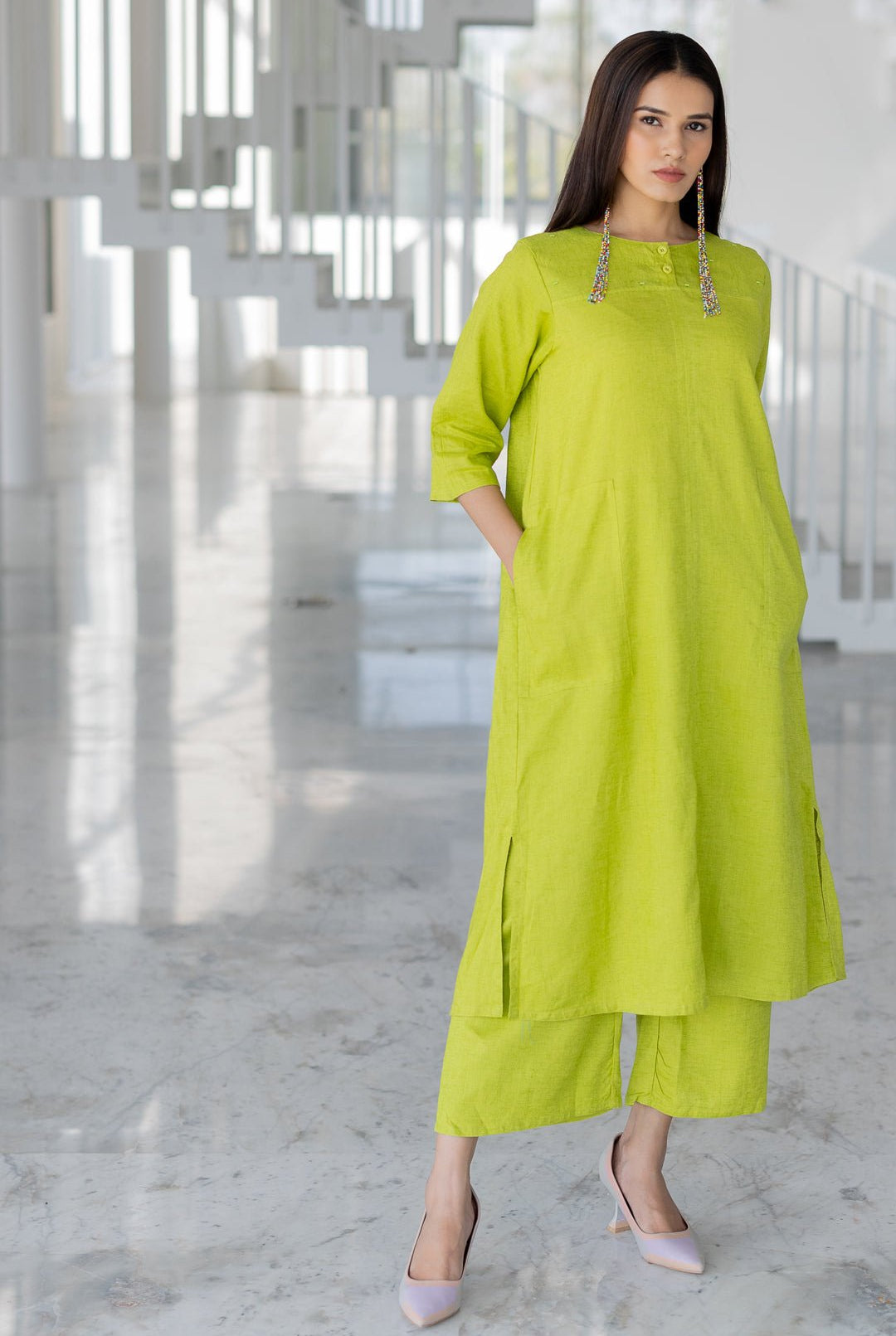 Avocado Green Kurta Set - CiceroniKurta Set, Everyday WearSilai Studio