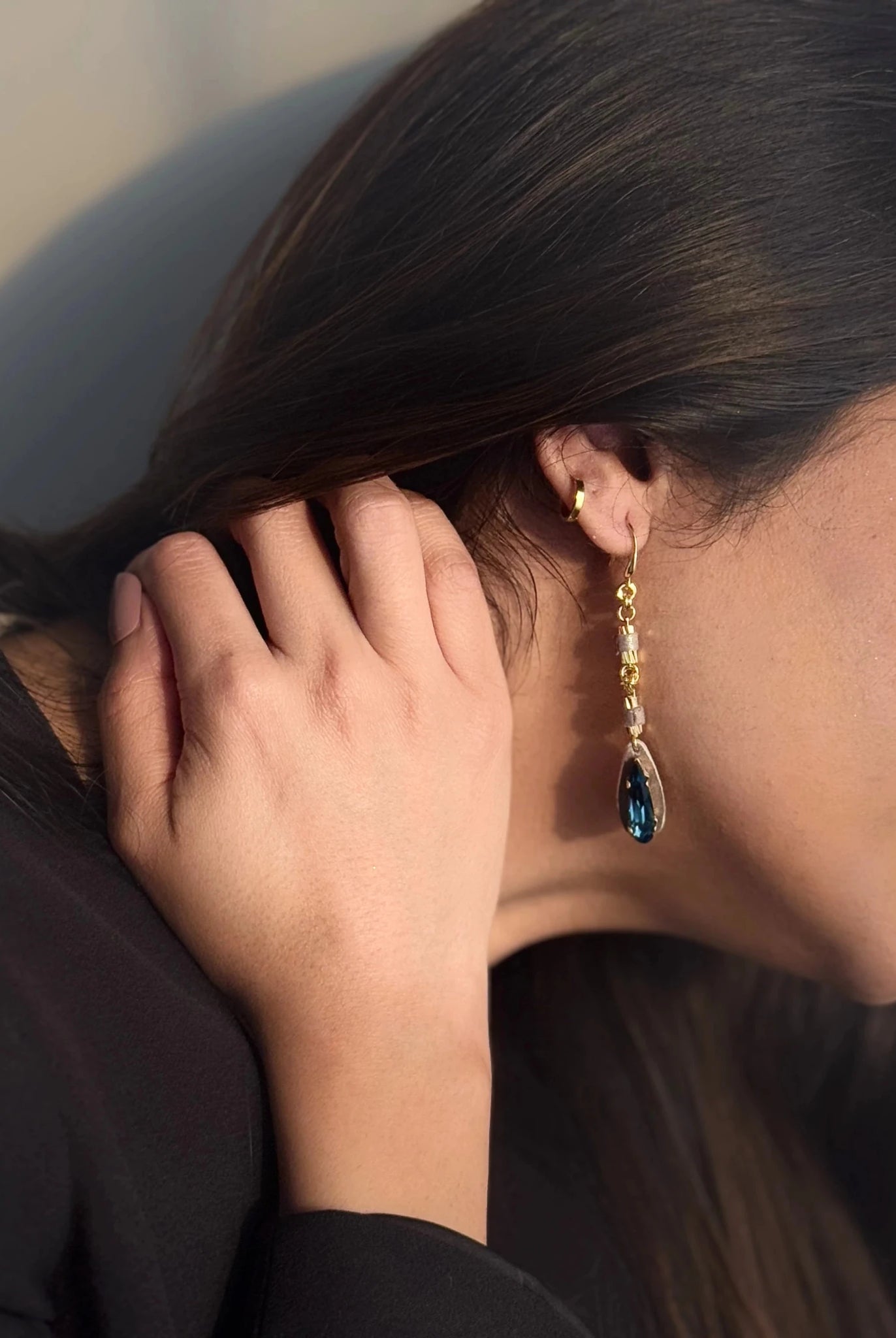 Azure Drop Earrings - CiceroniEarringsNoupelle