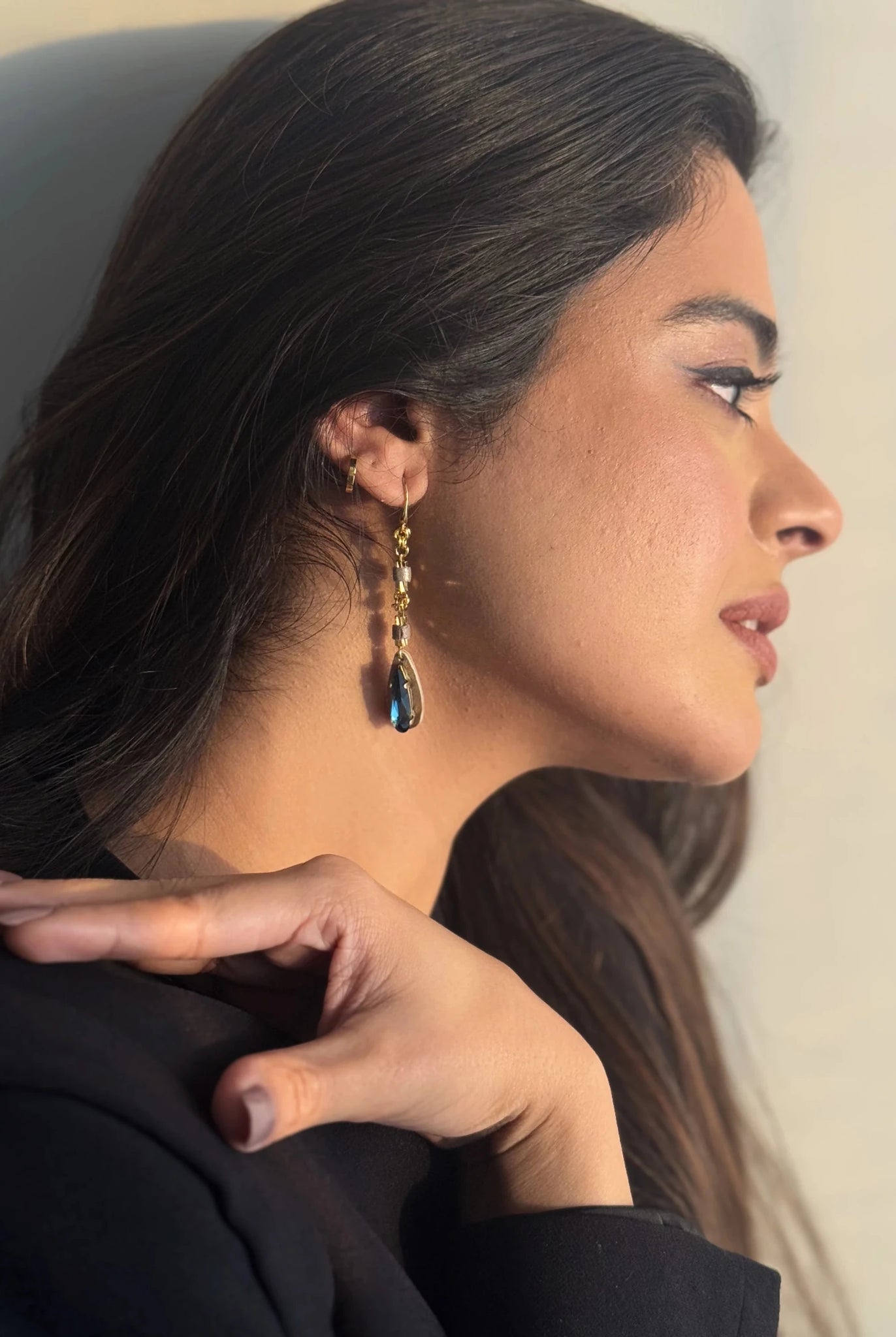 Azure Drop Earrings - CiceroniEarringsNoupelle