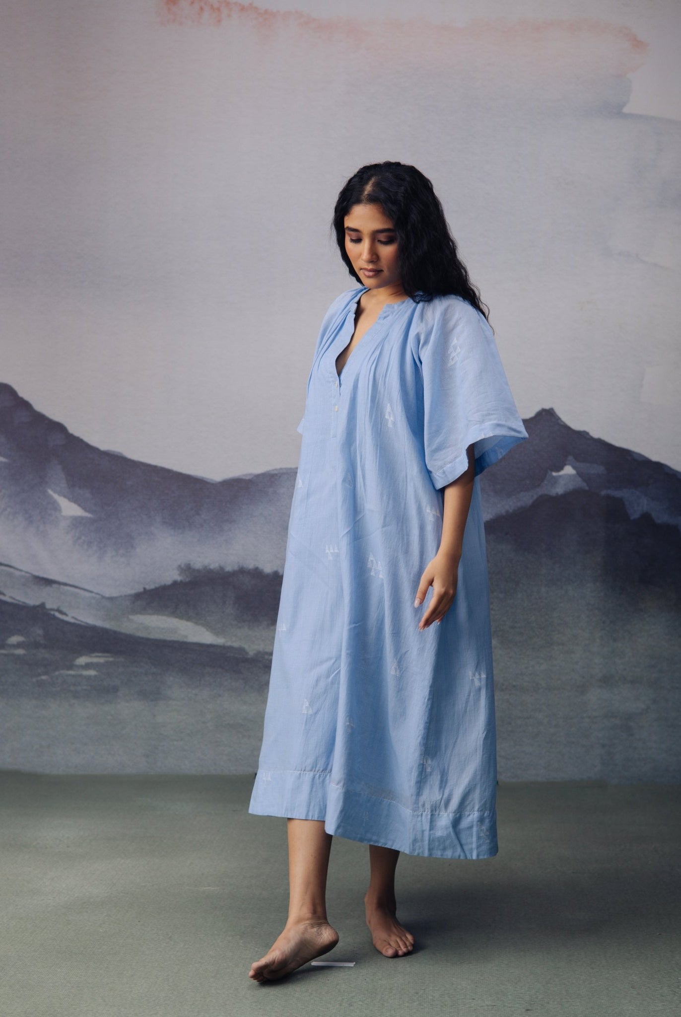 Azure Long Dress - CiceroniDressesGulmohar Calcutta