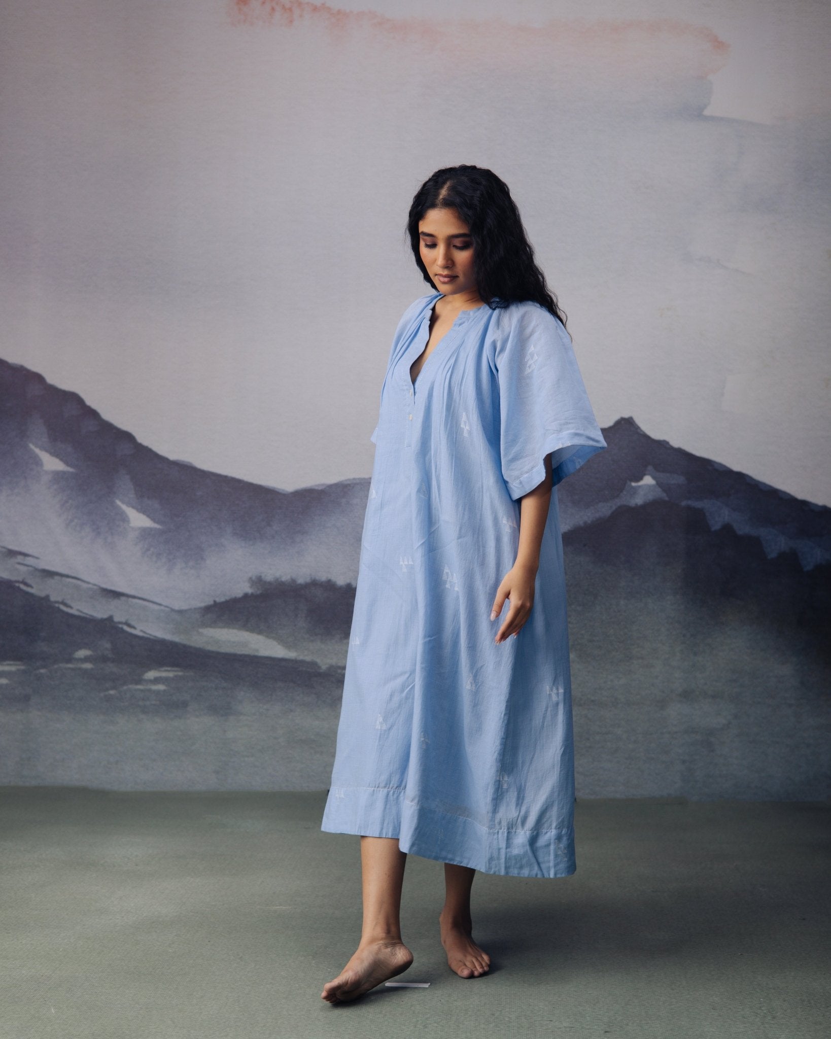 Azure Long Dress - CiceroniDressesGulmohar Calcutta