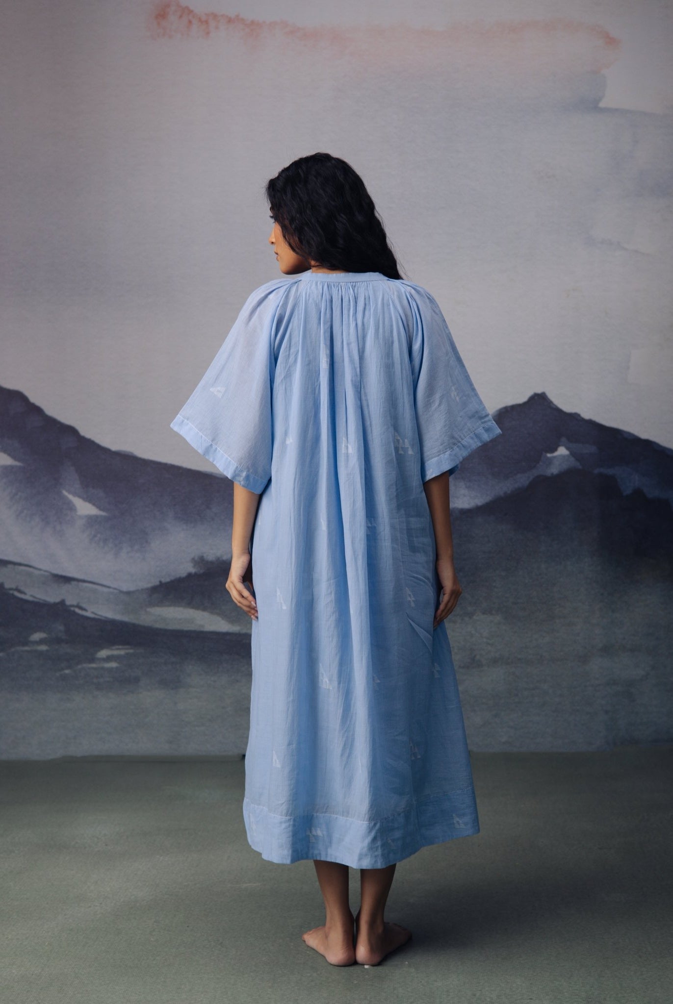 Azure Long Dress - CiceroniDressesGulmohar Calcutta