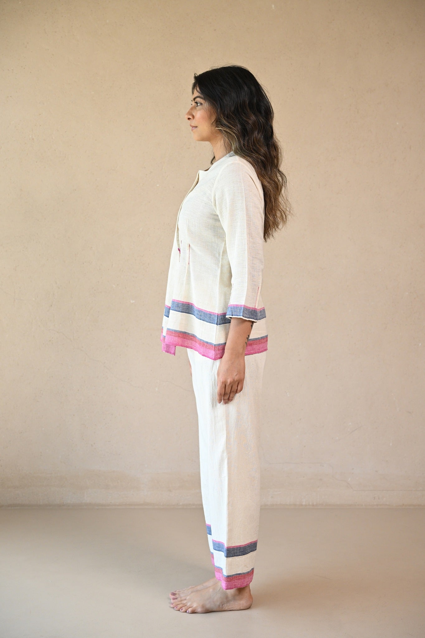 Azure Tunic - Natural White - CiceroniTopsRang by Rajvi