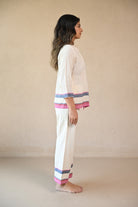 Azure Tunic - Natural White - CiceroniTopsRang by Rajvi