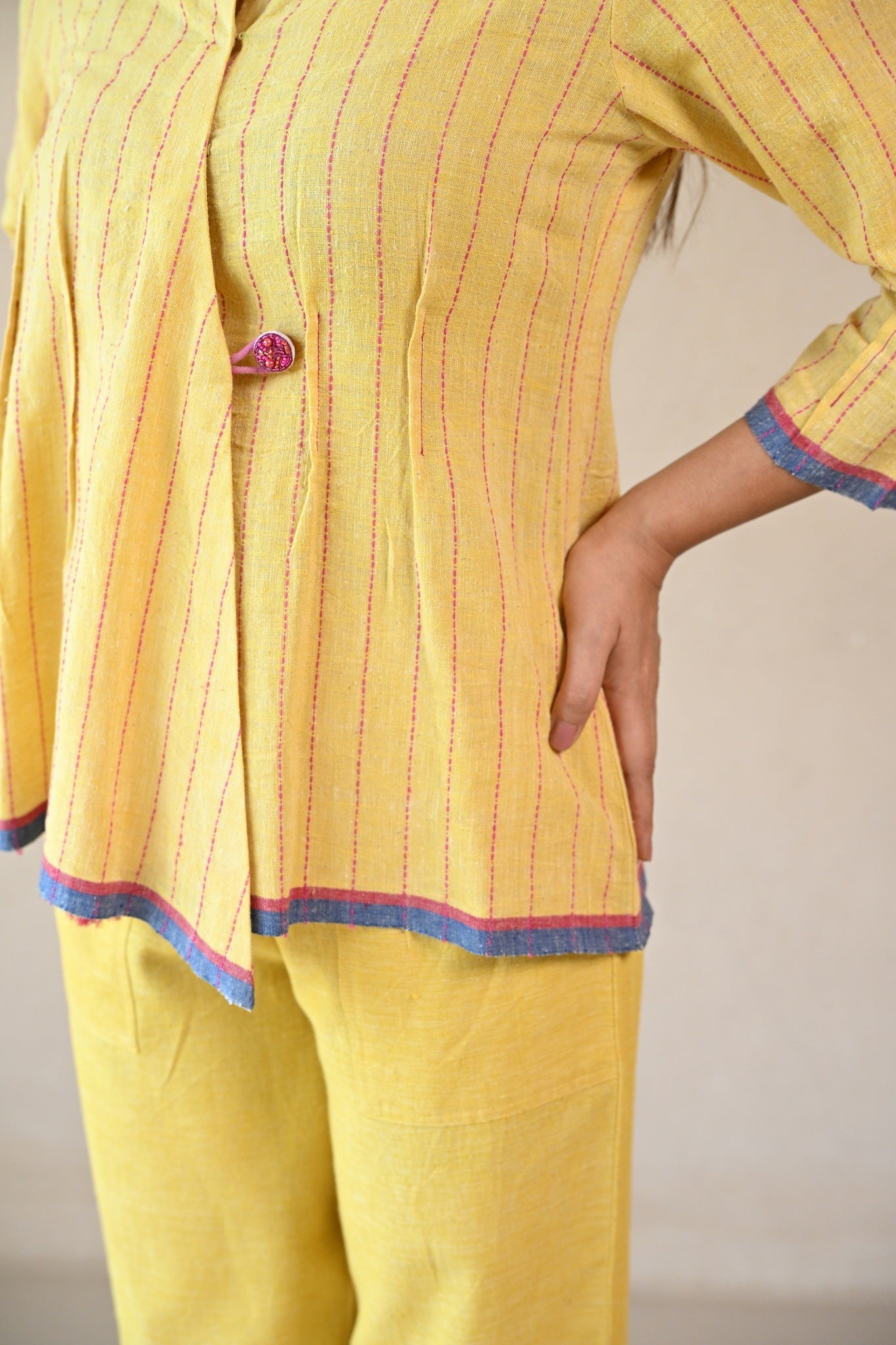 Azure Tunic - Sunny Yellow - CiceroniTopsRang by Rajvi