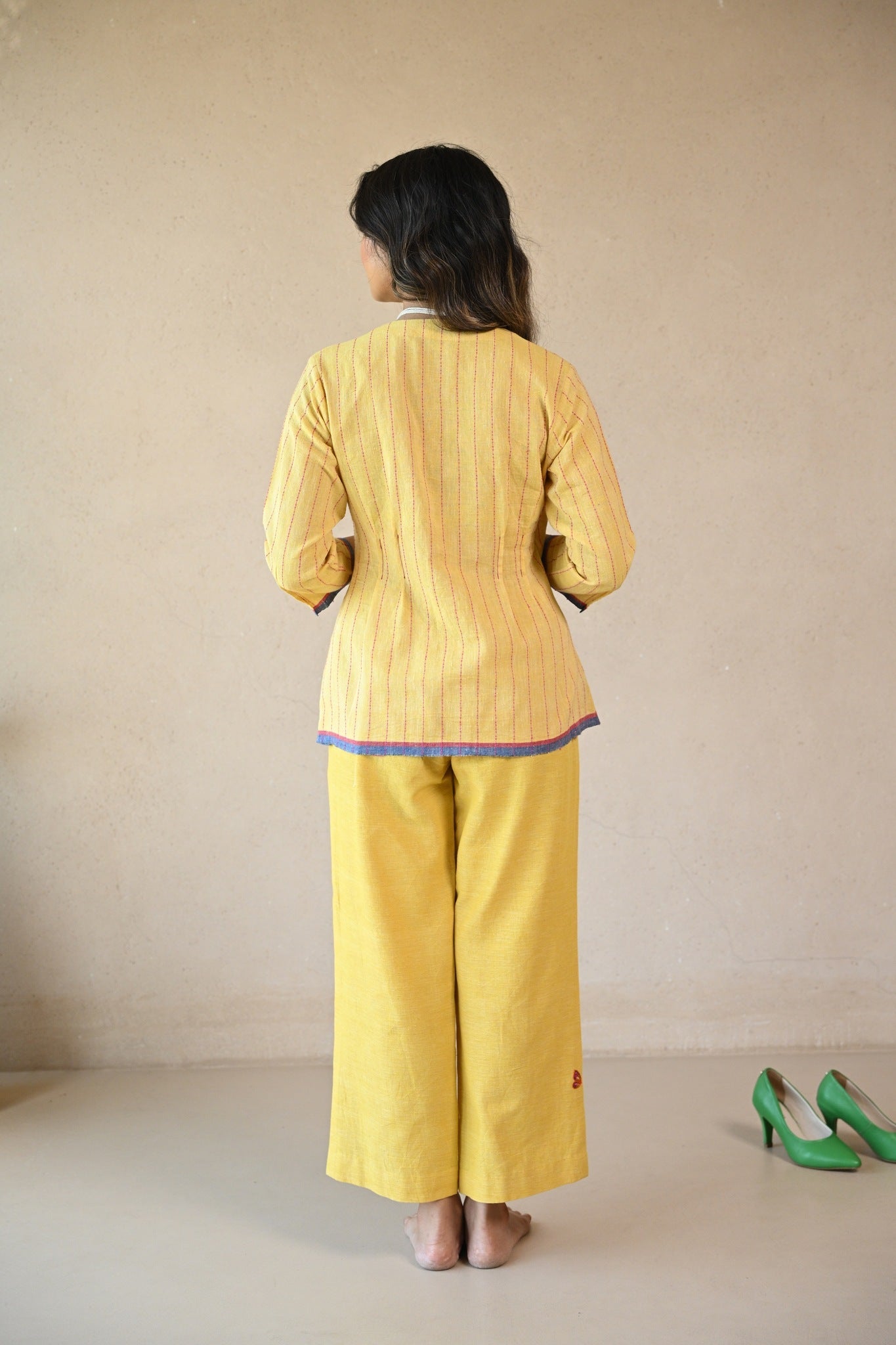 Azure Tunic - Sunny Yellow - CiceroniTopsRang by Rajvi