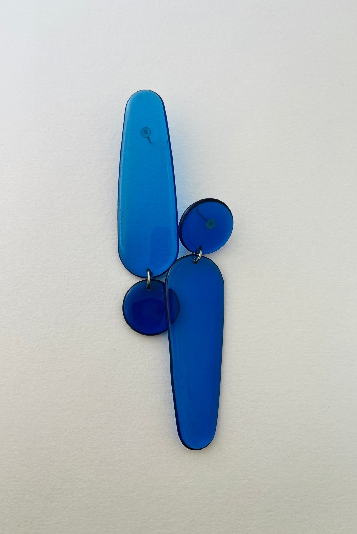 Back to the 60's - Elongated - Blue - CiceroniEarringsShivani Vaishnavi