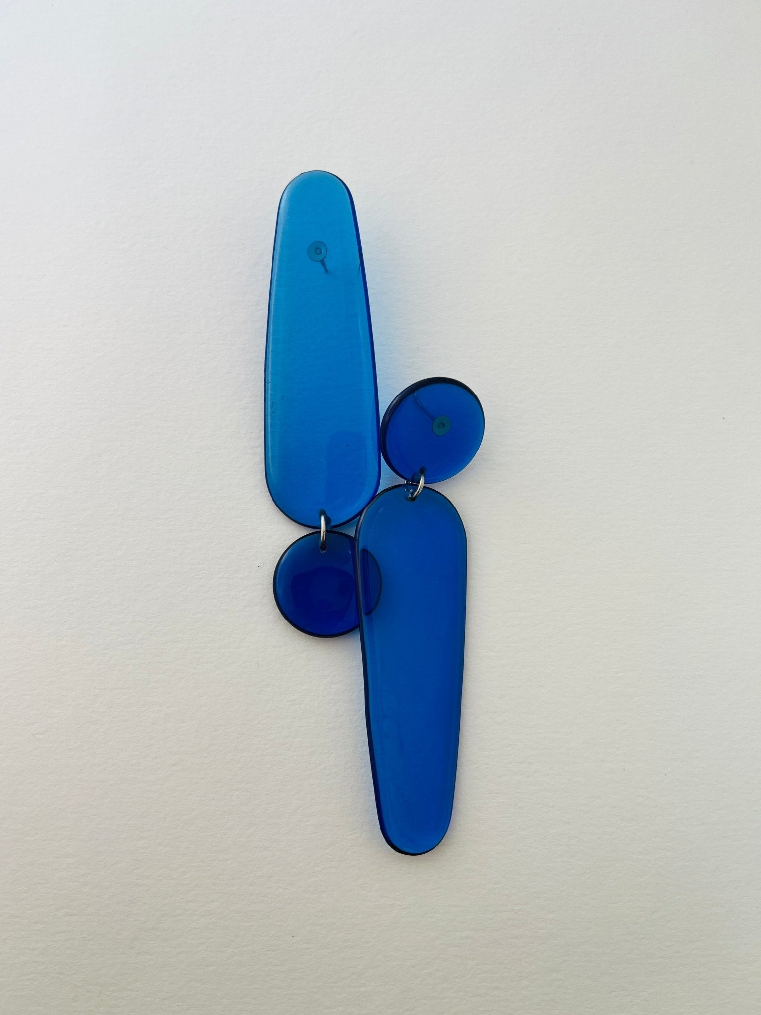 Back to the 60's - Elongated - Blue - CiceroniEarringsShivani Vaishnavi