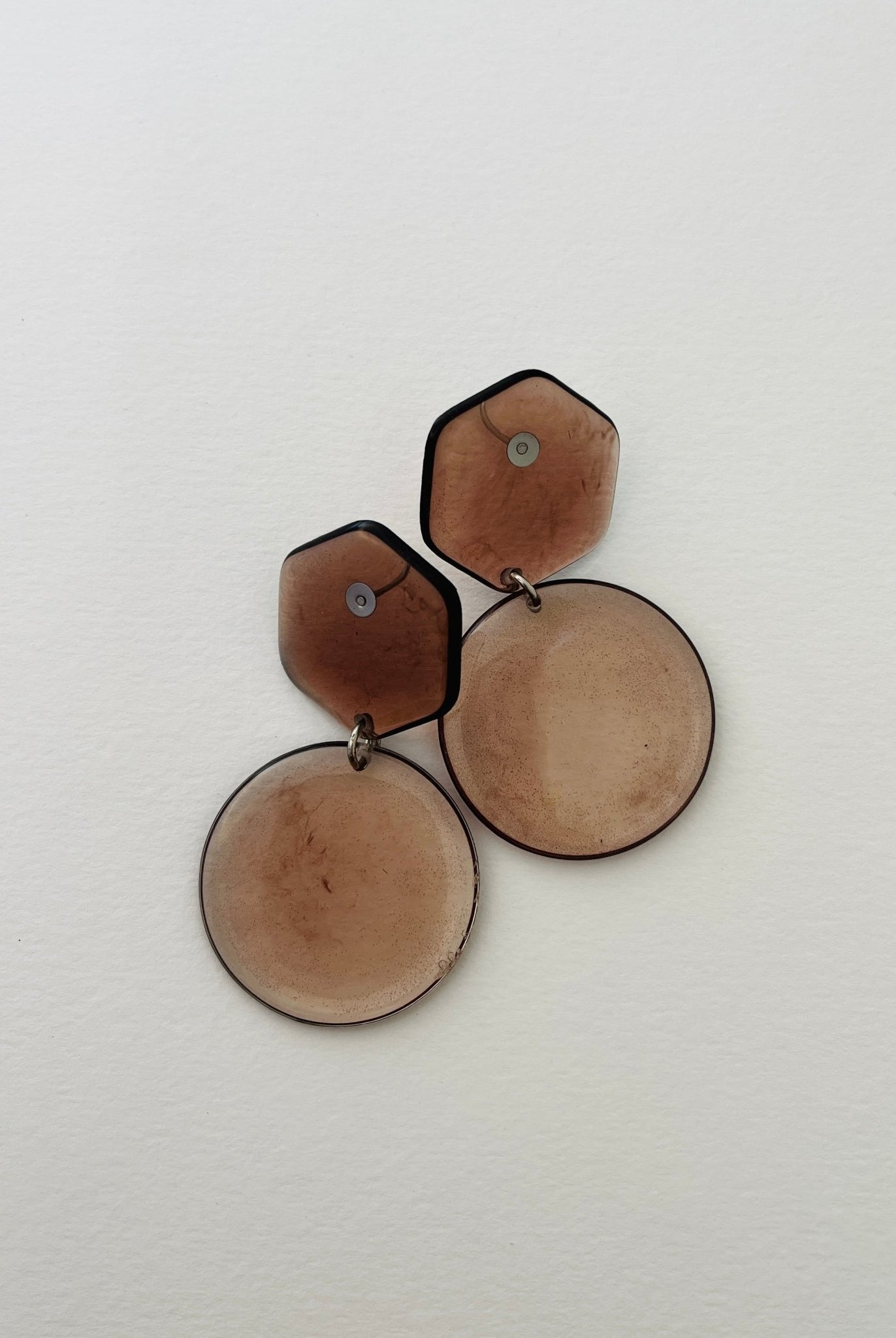 Back to the 60's - Hexagon - Brown - CiceroniEarringsShivani Vaishnavi