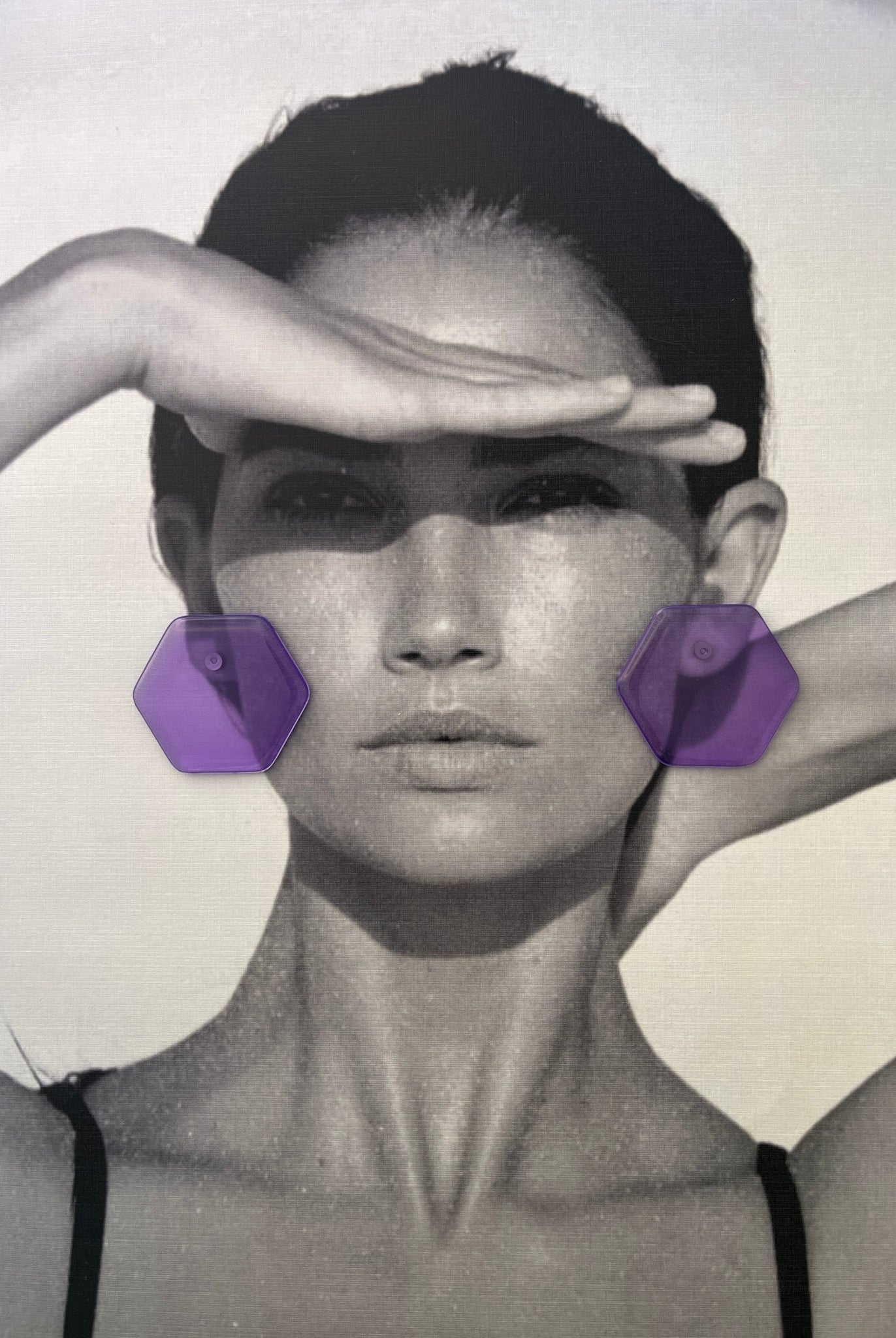 Back to the 60's - Hexagonal - Purple - CiceroniEarringsShivani Vaishnavi