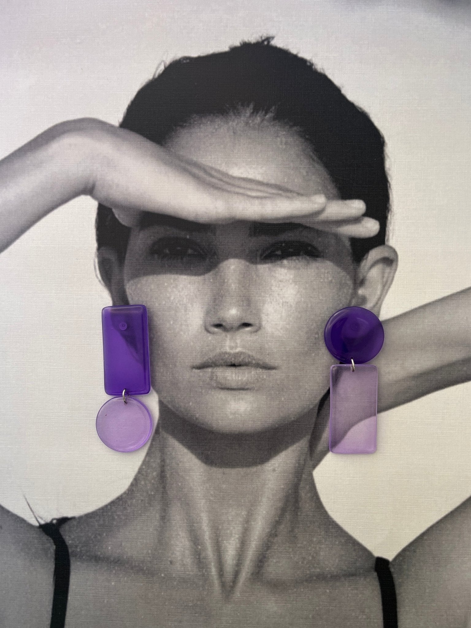 Back to the 60's - Purple - CiceroniEarringsShivani Vaishnavi