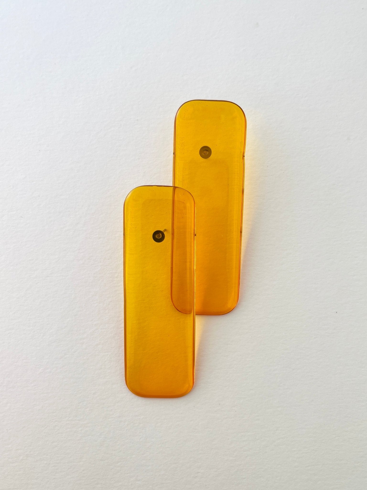 Back to the 60's - Rectangle - Orange - CiceroniEarringsShivani Vaishnavi