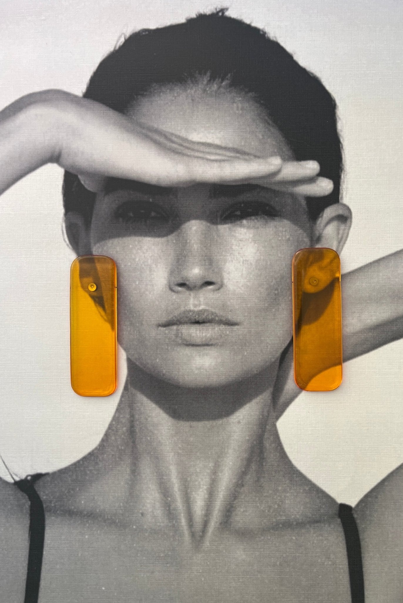 Back to the 60's - Rectangle - Orange - CiceroniEarringsShivani Vaishnavi