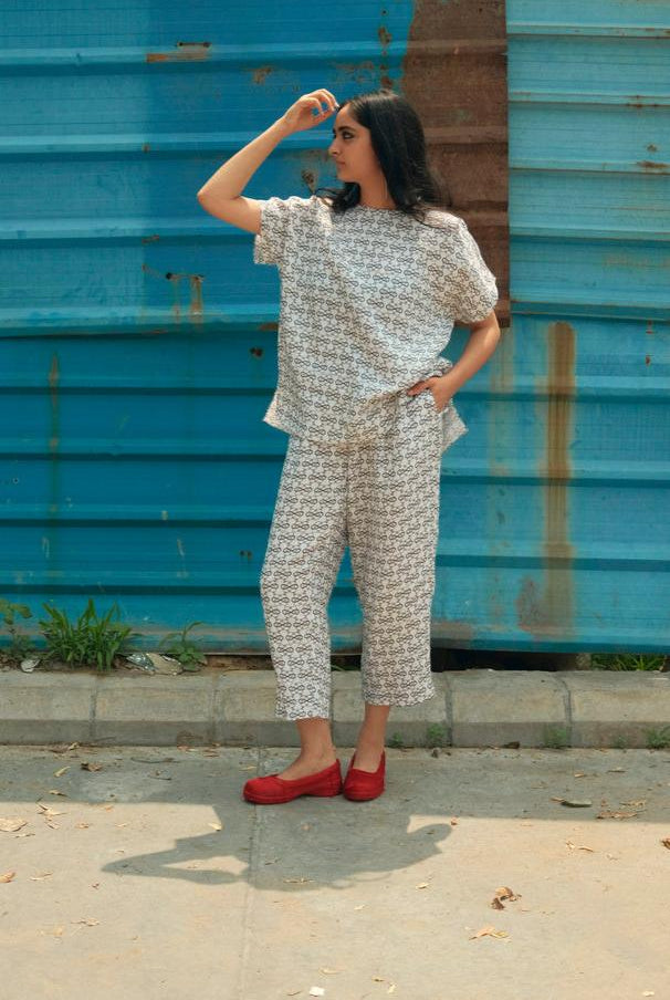 Bakers Co - ord Set in AC Jaal White - CiceroniCo - ord SetNikyta's Workroom