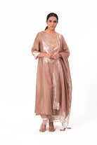 Banarasi Yoke Kurta Set - Ekru - CiceroniKurta Set, Festive wearBhavik Shah