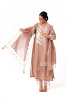 Banarasi Yoke Kurta Set - Ekru - CiceroniKurta Set, Festive wearBhavik Shah