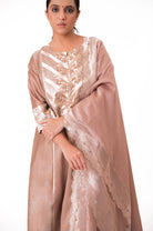 Banarasi Yoke Kurta Set - Ekru - CiceroniKurta Set, Festive wearBhavik Shah
