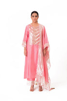 Banarasi Yoke Kurta Set - Lotus Pink - CiceroniKurta Set, Festive wearBhavik Shah