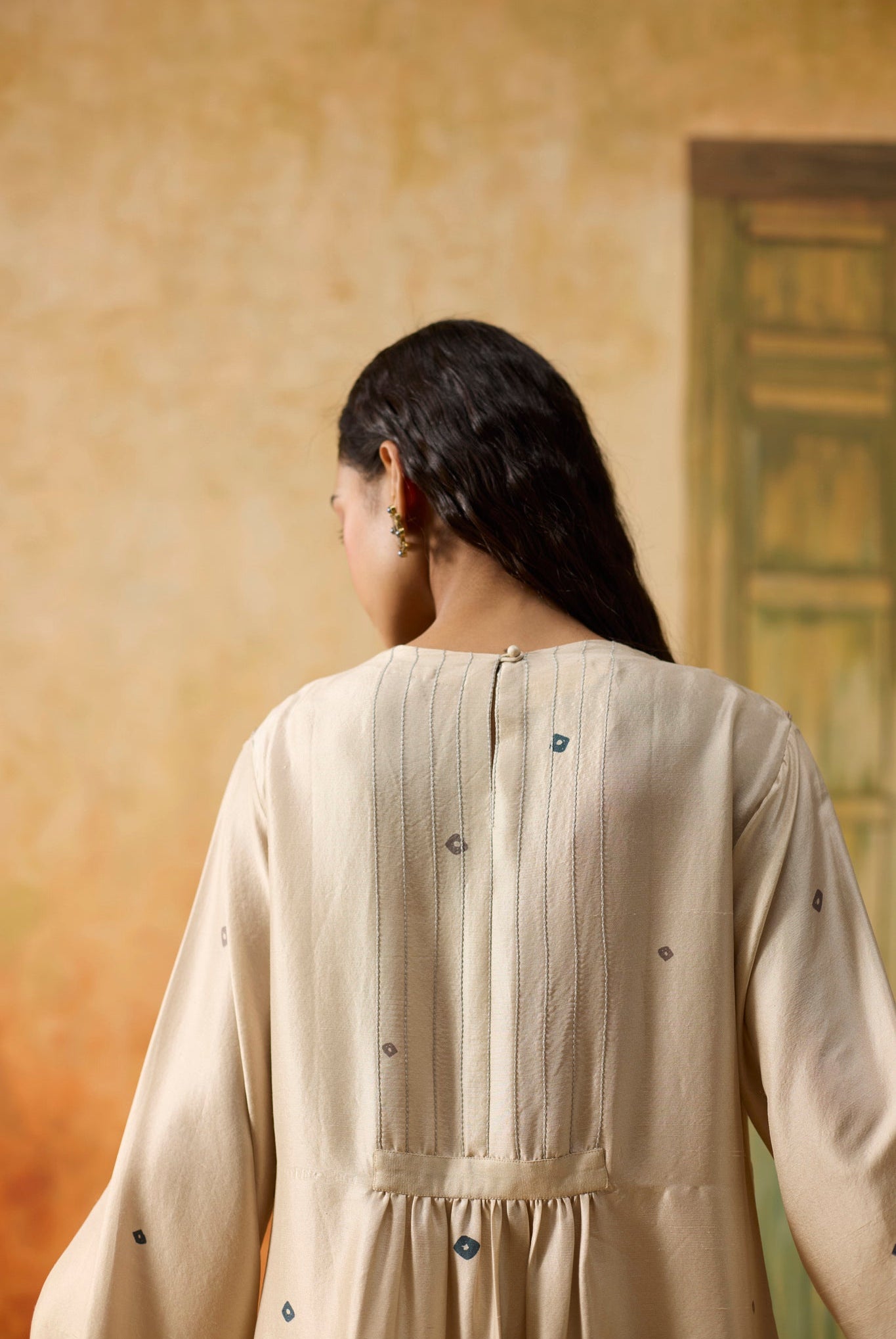 Bandani Kurta Set - Beige - CiceroniKurta Set, Festive WearKhyati Rughani