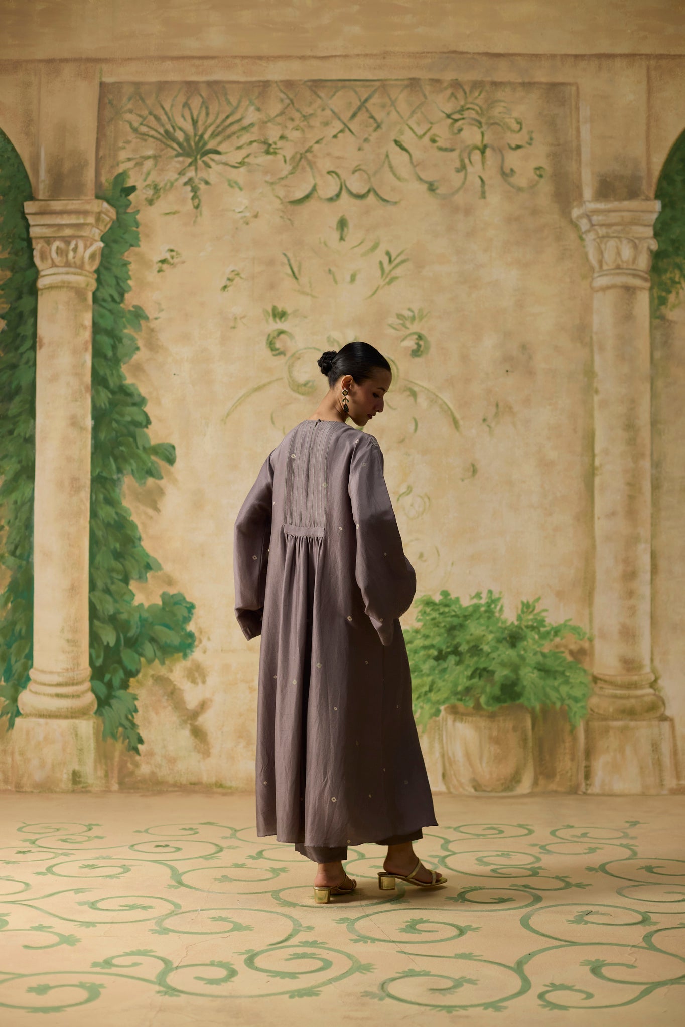 Bandani Kurta Set - Brown - CiceroniKurta Set, Festive WearKhyati Rughani