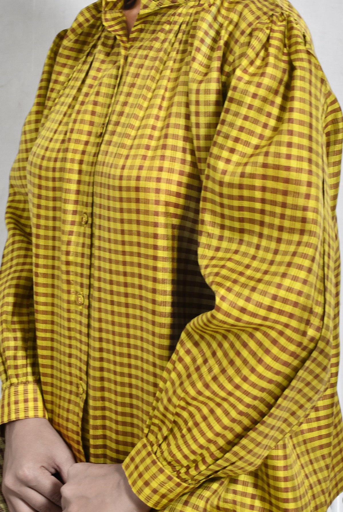 Bangalore Silk Lounge Co - ord (Set of 2) - Mustard & Brown - CiceroniCo - ord SetHiranya