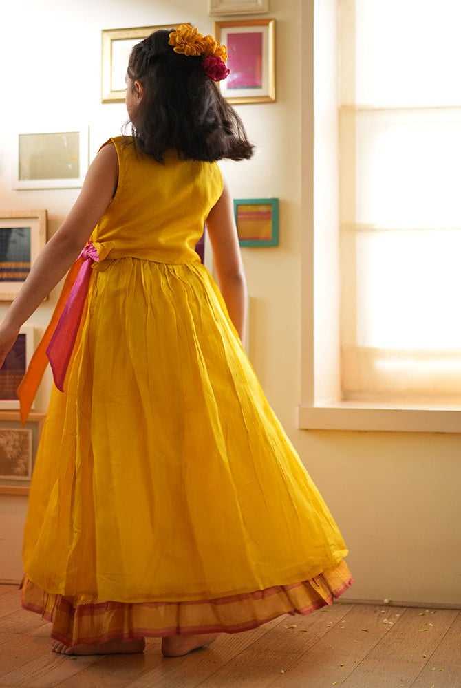 Basant yellow lehenga choli - CiceroniLehenga SetLove The World Today