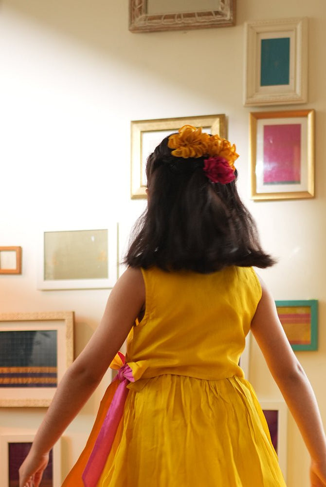 Basant yellow lehenga choli - CiceroniLehenga SetLove The World Today