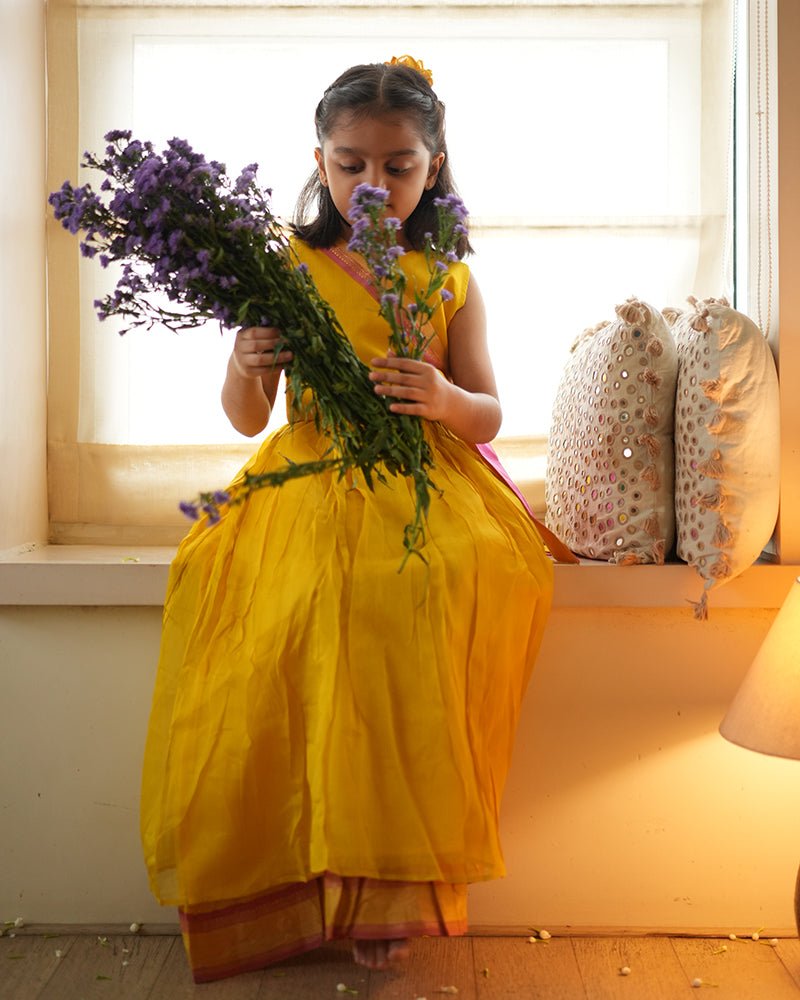 Basant yellow lehenga choli - CiceroniLehenga SetLove The World Today