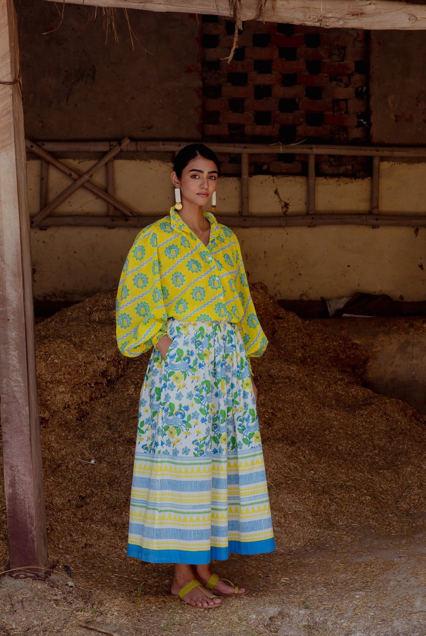 Bawari Skirt - Swamp Deer - CiceroniSkirtsThe Raw India